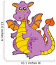 Big Purple Dragon Wall Decal