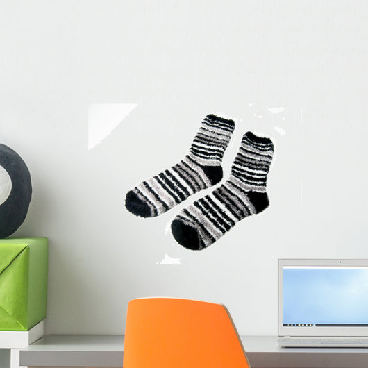 Fuzzy Socks Wall Decal