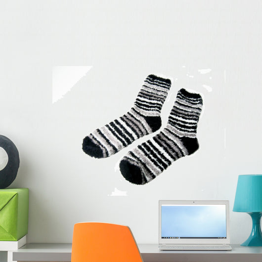 Fuzzy Socks Wall Decal