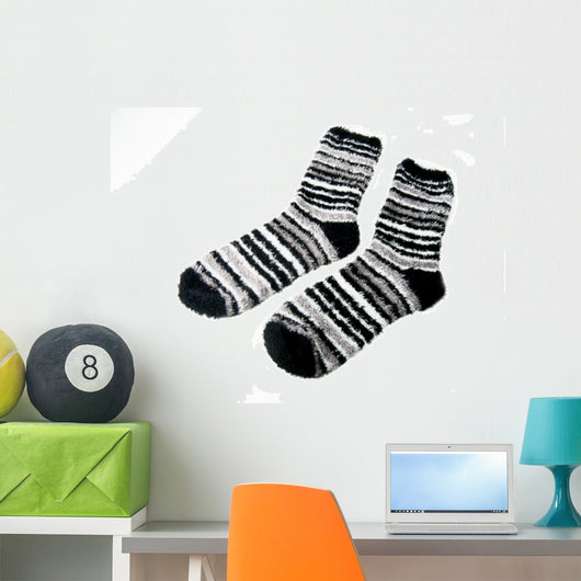 Fuzzy Socks Wall Decal