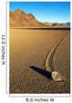 Moving Stone in Desert of Death Valley Wall Mural