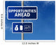 Traffic Sign "Opportunities Ahead" Wall Mural
