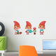 Little Girl Forest Gnomes Wall Decal Sticker Set