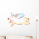 Cute Flying Unicorn Pig Wall Decal