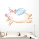 Cute Flying Unicorn Pig Wall Decal