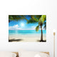 Caribbean Sea and Coconut Pulms Wall Mural