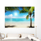 Caribbean Sea and Coconut Pulms Wall Mural