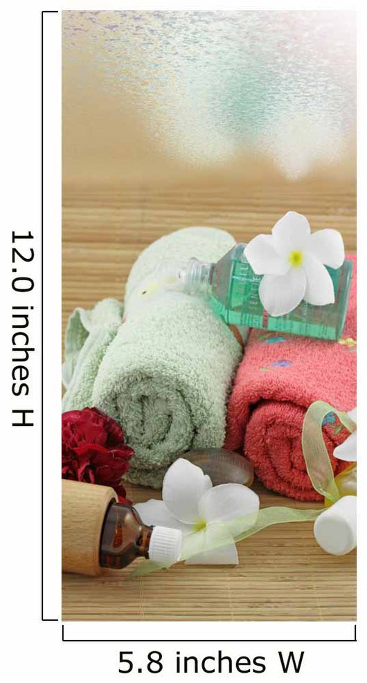 Atmosphere Relaxation Spa Massage White Background Wall Mural