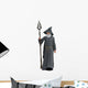 Magical Wizard Holding Staff Wall Decal