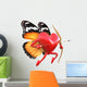 Cupid with butterfly wings. Wall Decal