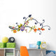 Flower and Vines Wall Mural