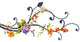 Flower and Vines Wall Mural