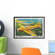 australian stamp featuring the wackett trainer aircraft Wall Mural