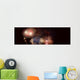 Panoramic Fireworks In A Night Sky Wall Mural