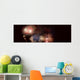 Panoramic Fireworks In A Night Sky Wall Mural