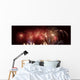 Panoramic Fireworks In A Night Sky Wall Mural