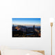 Central Edinburgh Scotland at Nightfall in Winter Wall Mural