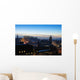 Central Edinburgh Scotland at Nightfall in Winter Wall Mural