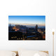 Central Edinburgh Scotland at Nightfall in Winter Wall Mural