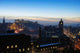 Central Edinburgh Scotland at Nightfall in Winter Wall Mural