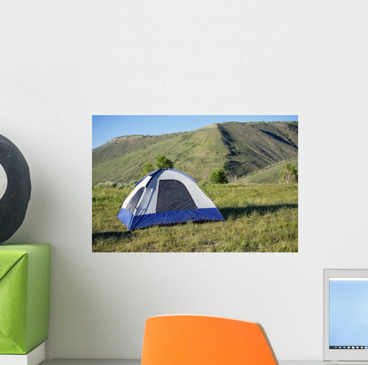 Camping in the mountains Wall Mural