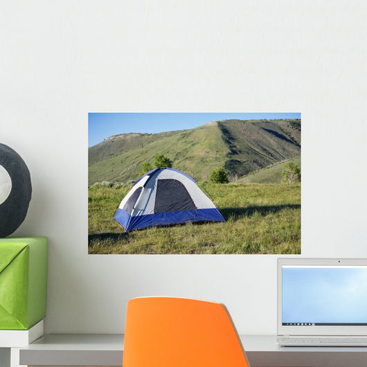 Camping in the mountains Wall Mural