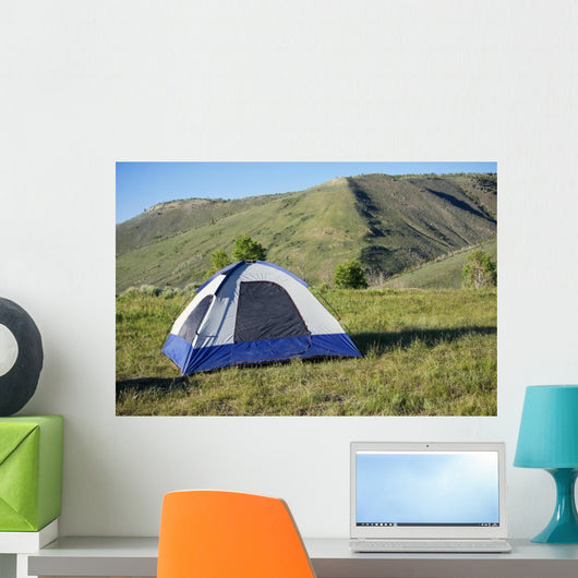 Camping in the mountains Wall Mural