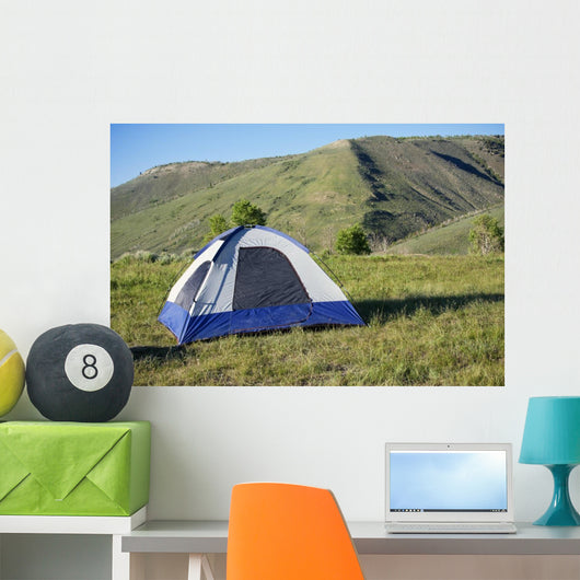 Camping in the mountains Wall Mural