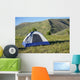 Camping in the mountains Wall Mural