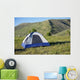 Camping in the mountains Wall Mural