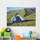Camping in the mountains Wall Mural