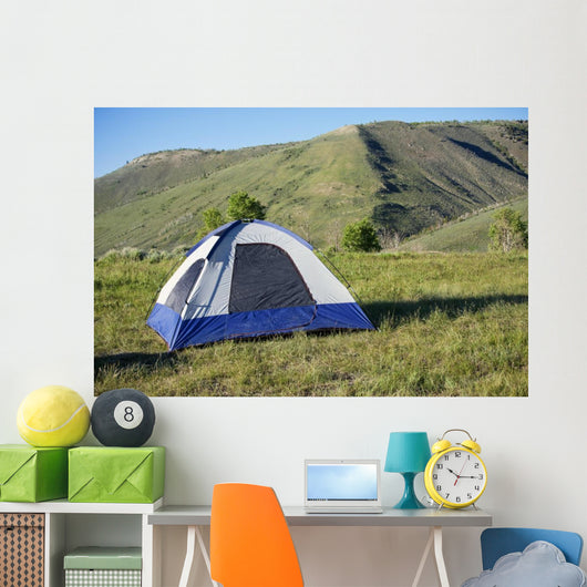 Camping in the mountains Wall Mural