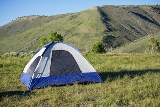Camping in the mountains Wall Mural
