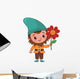 Sweet Little Gnome Wall Decal