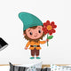 Sweet Little Gnome Wall Decal