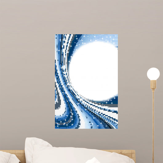 background circle mosaics and stars Wall Decal
