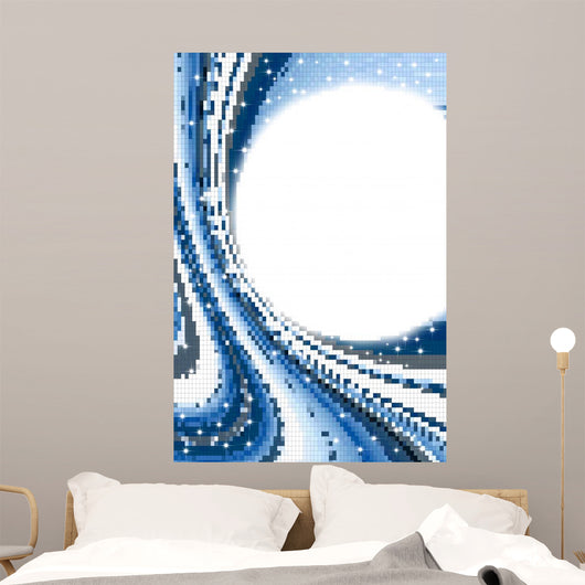 background circle mosaics and stars Wall Decal