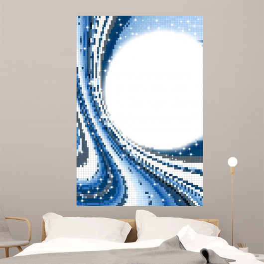 background circle mosaics and stars Wall Decal