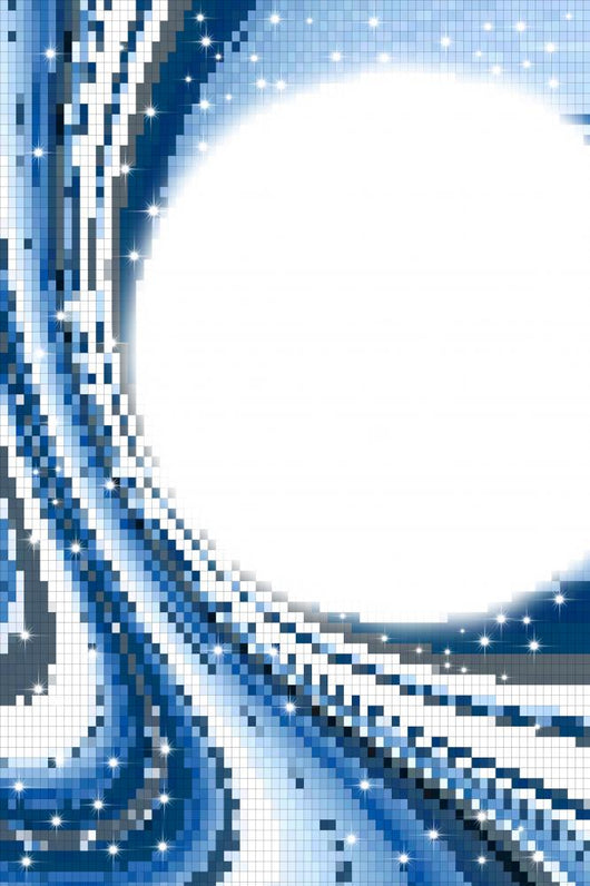 background circle mosaics and stars Wall Decal