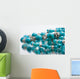 turquoise beads Wall Mural