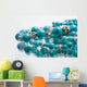 turquoise beads Wall Mural