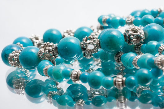 turquoise beads Wall Mural