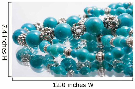 turquoise beads Wall Mural