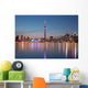 Skyline At Night, Toronto, Ontario, July 2007 Wall Mural