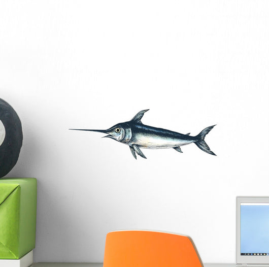 Hand Drawn Swordfish Wall Decal