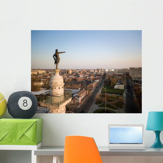Aerial Trenton New Jersey City Scape Wall Decal