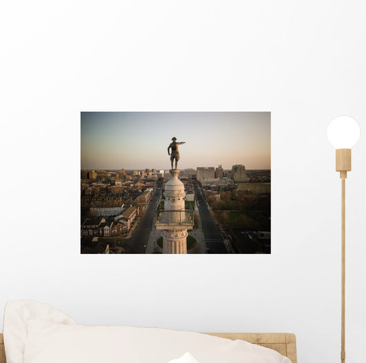 Aerial Trenton New Jersey Battle Monument Wall Decal