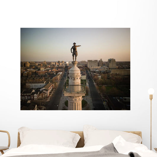 Aerial Trenton New Jersey Battle Monument Wall Decal