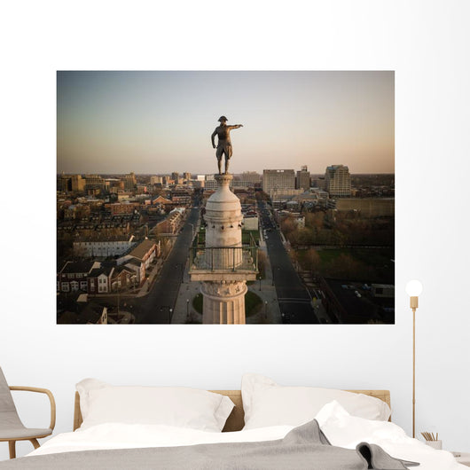 Aerial Trenton New Jersey Battle Monument Wall Decal