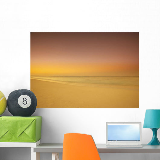 Sunset On Cable Beach, Nassau, Bahamas Wall Mural